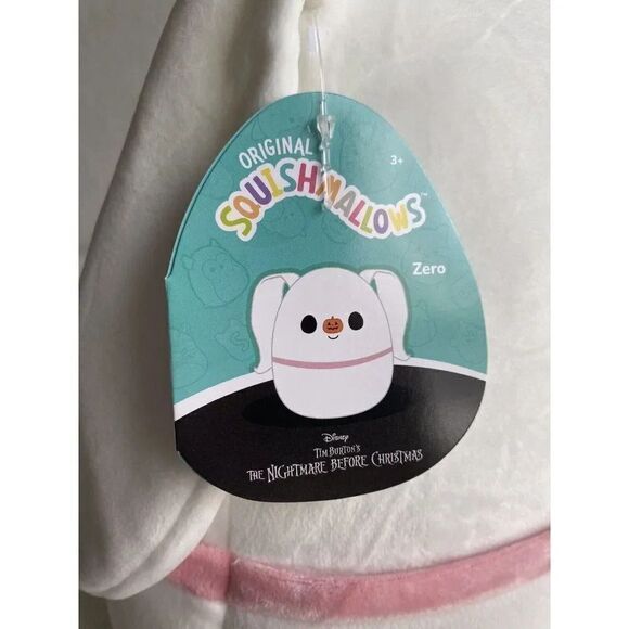 Squishmallow 12" Zero Ghost Dog Nightmare Before Christmas Halloween Plush NEW - Picture 3 of 9